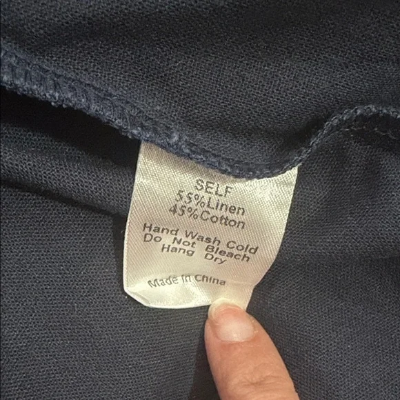 MOD REF Navy Wide Leg Jumpsuit Strappy Minimal Style Size M - Picture 6 of 6